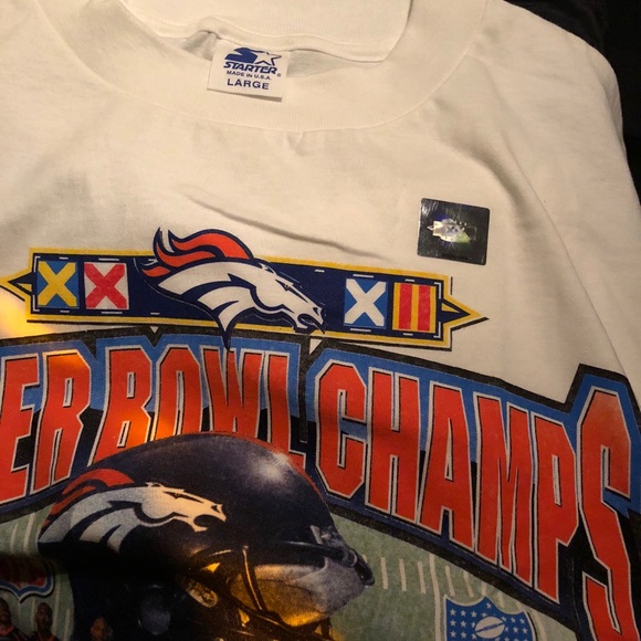 Starter Denver Broncos Super Bowl XXXII shirt - Picture 3 of 3